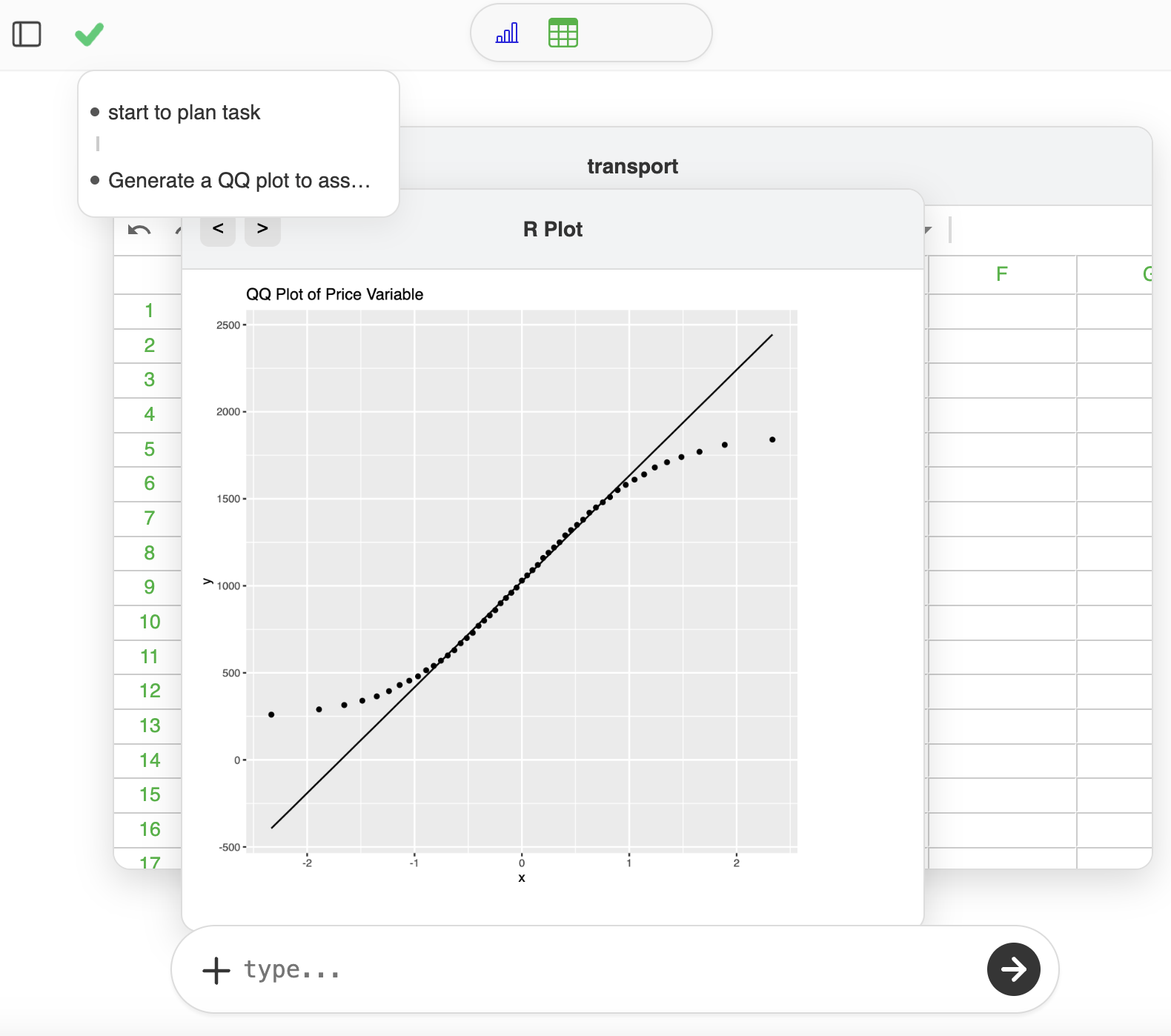QQ Plot result